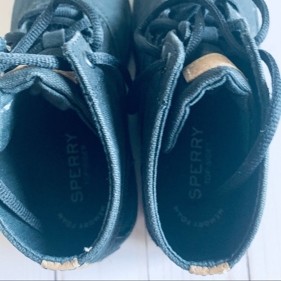 Sperry SP-Wahoo Mid Black Kids Size 13 M - Picture 3 of 8